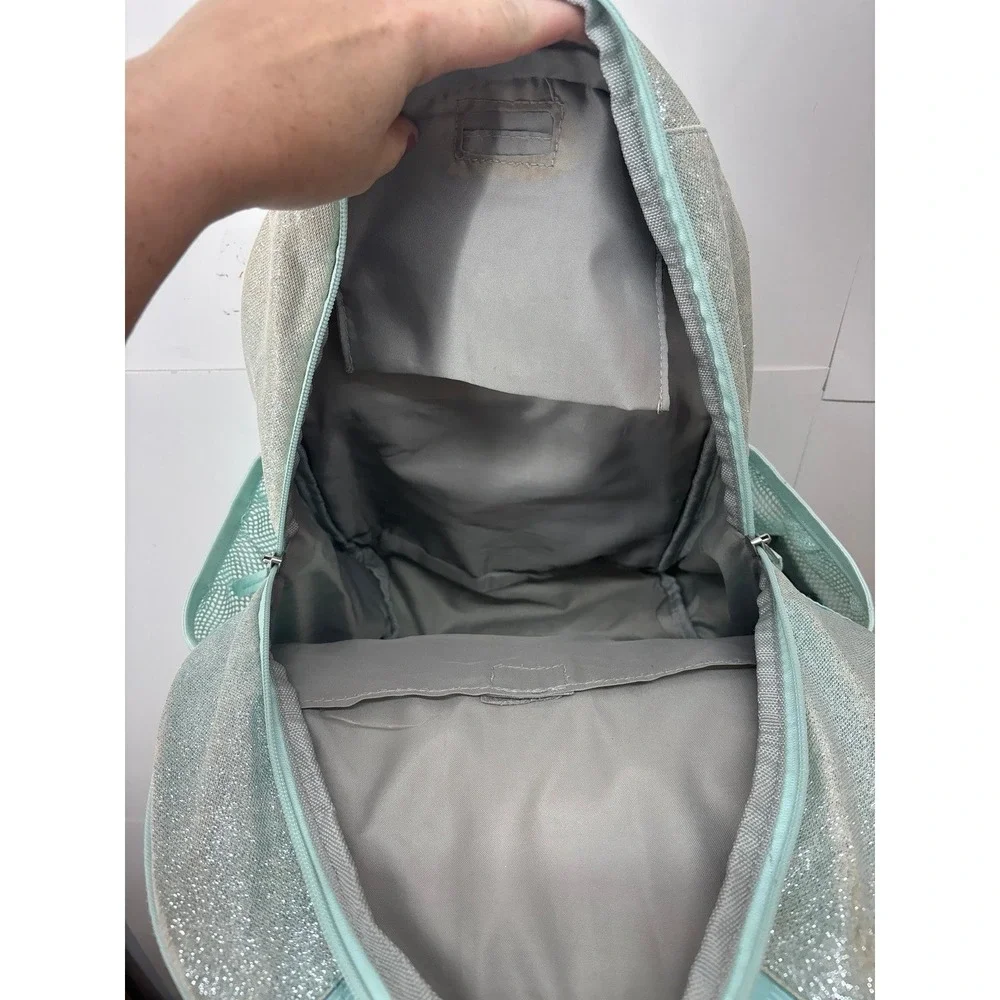 Pottery Barn Kids Blue Sparkle Backpack / Bookbag (16 inch)